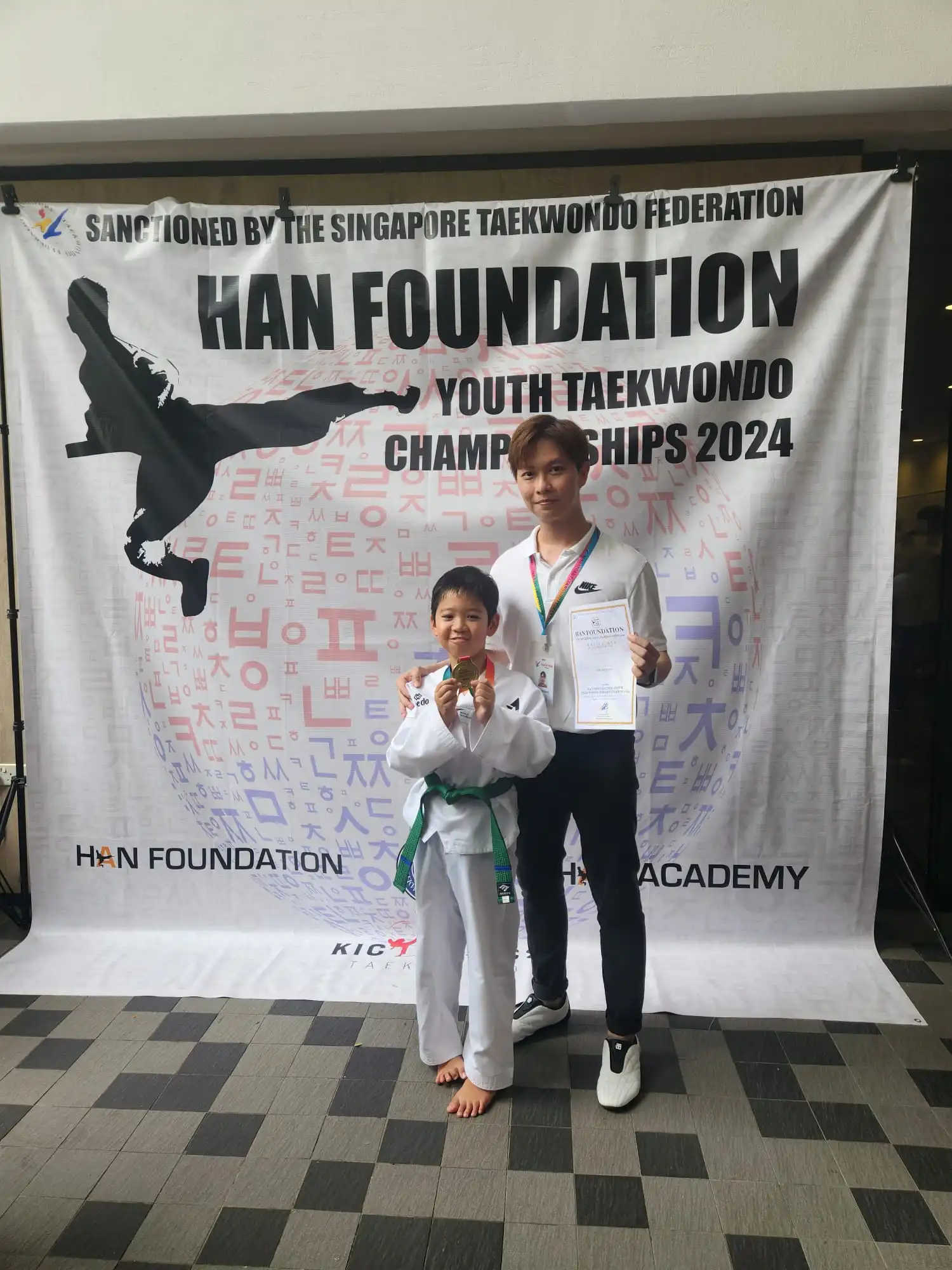 Han Foundation Youth Taekwondo Championship Winner